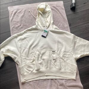 Nike Cream Hoodie with Front Pocket